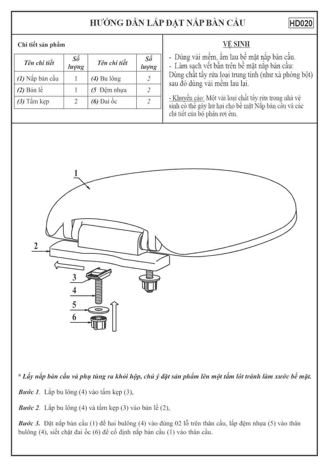 Nắp BC hơi HA-10 trắng (SP07) — ảnh 4