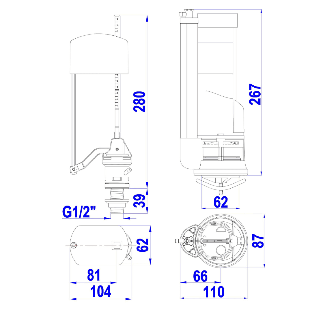 Bộ Xả Paradise LK Piston Pro 2 nhấn VS0507 — ảnh 4