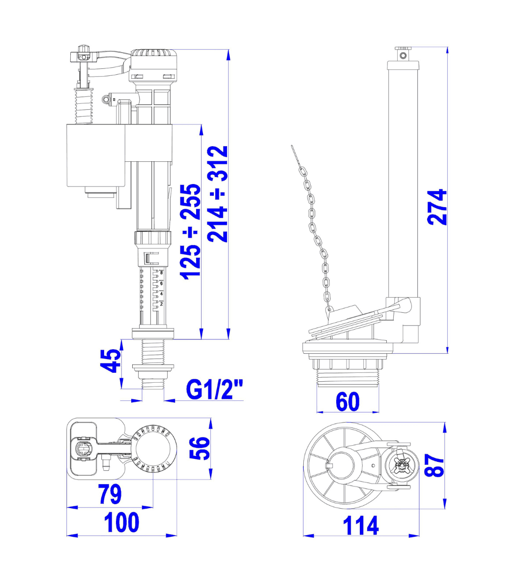Bộ Xả 3 Win Một Cấp VS0108 — ảnh 4