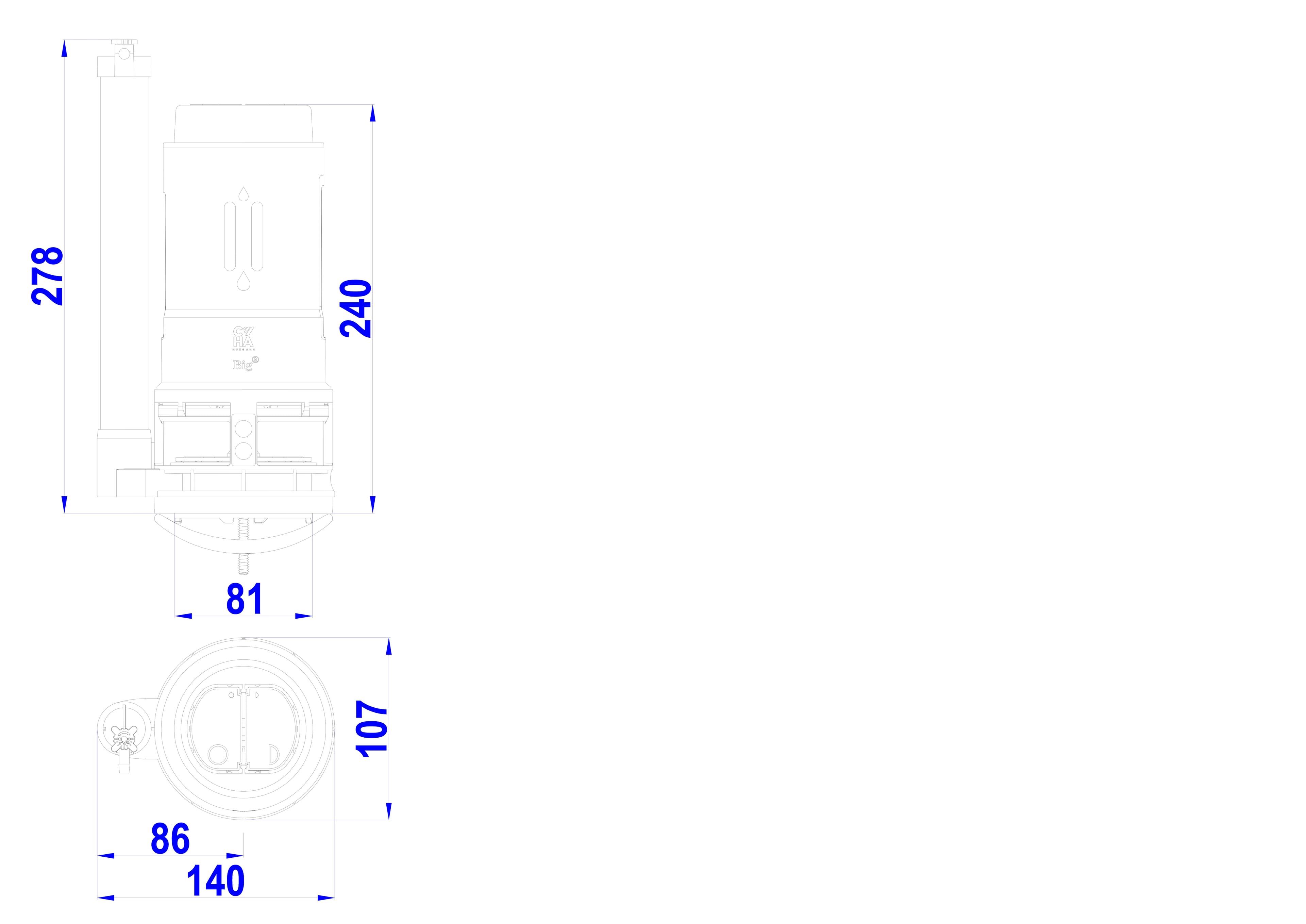 Cụm xả Big liền khối biển + (ko HG) — ảnh 4